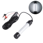 Luz LED para Pesca Subaquática Luminosa, Lâmpada de Isco, AC/DC 12-24V