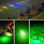 Luz LED para Pesca Subaquática Luminosa, Lâmpada de Isco, AC/DC 12-24V