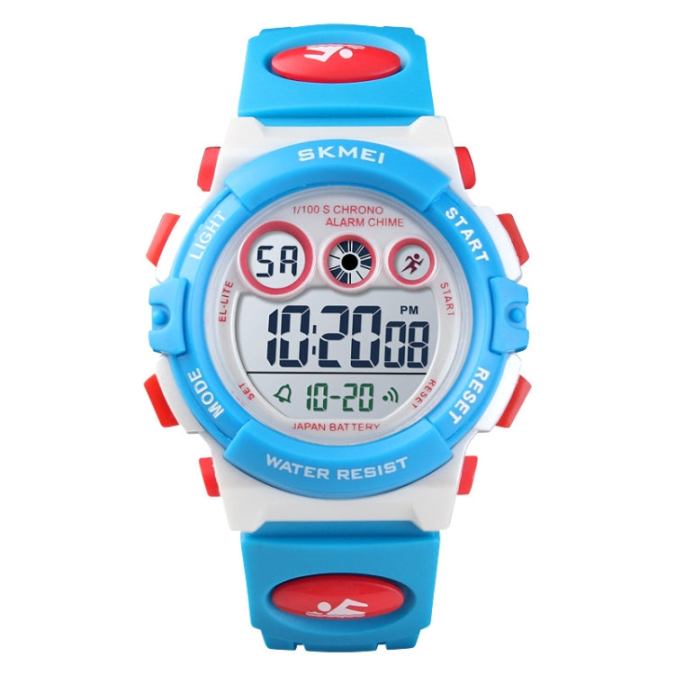 Relógio Eletrónico Desportivo Infantil Cronómetro Digital LED SKMEI 1451, 1451 (Rosa Transparente Azul), 1451 (Roxo Transparente), 1451 (Azul Céu Transparente), 1451 (Vermelho Rosa Transparente), 1451 (Caixa Branca Círculo Azul)