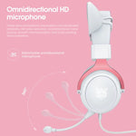 ONIKUMA X10 Auscultadores Gaming com Luz LED no Auricular, Ajustáveis e com Microfone