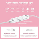 ONIKUMA X10 Auscultadores Gaming com Luz LED no Auricular, Ajustáveis e com Microfone