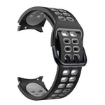 Pulseira de substituição em silicone bicolor com furos duplos, Para Samsung Galaxy Watch4 40mm / 44mm