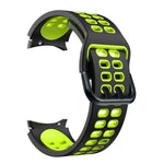 Pulseira de substituição em silicone bicolor com furos duplos, Para Samsung Galaxy Watch4 40mm / 44mm