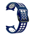Pulseira de substituição em silicone bicolor com furos duplos, Para Samsung Galaxy Watch4 40mm / 44mm
