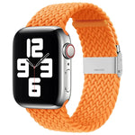 Correia de Relógio de Substituição com Fivela em Nylon Trançado para Apple Watch Series, 7 41mm / 6 & SE & 5 & 4 40mm / 3 & 2 & 1 38mm
