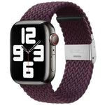 Correia de Relógio de Substituição com Fivela em Nylon Trançado para Apple Watch Series, 7 41mm / 6 & SE & 5 & 4 40mm / 3 & 2 & 1 38mm