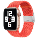 Correia de Relógio de Substituição com Fivela em Nylon Trançado para Apple Watch Series, 7 41mm / 6 & SE & 5 & 4 40mm / 3 & 2 & 1 38mm