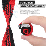 Correia de Relógio de Substituição com Fivela em Nylon Trançado para Apple Watch Series, 7 41mm / 6 & SE & 5 & 4 40mm / 3 & 2 & 1 38mm
