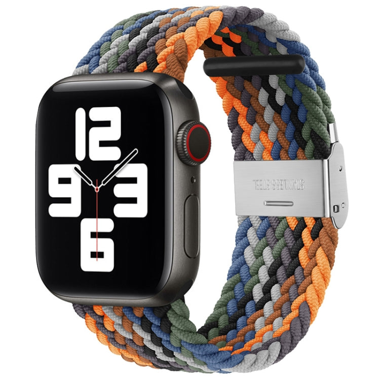 Pulseira Substituta em Nylon Trançado com Uma Fivela para Apple Watch Series, 7 45mm / 6&SE&5&4 44mm / 3&2&1 42mm