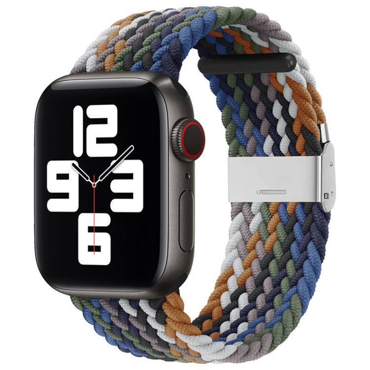 Pulseira Substituta em Nylon Trançado com Uma Fivela para Apple Watch Series, 7 45mm / 6&SE&5&4 44mm / 3&2&1 42mm