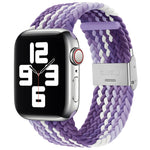 Pulseira Substituta em Nylon Trançado com Uma Fivela para Apple Watch Series, 7 45mm / 6&SE&5&4 44mm / 3&2&1 42mm