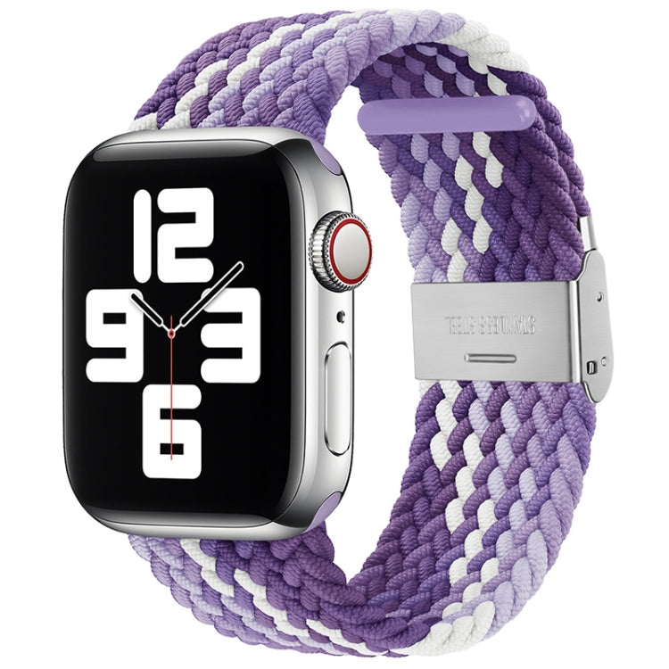 Pulseira Substituta em Nylon Trançado com Uma Fivela para Apple Watch Series, 7 45mm / 6&SE&5&4 44mm / 3&2&1 42mm