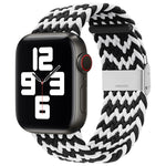 Pulseira Substituta em Nylon Trançado com Uma Fivela para Apple Watch Series, 7 45mm / 6&SE&5&4 44mm / 3&2&1 42mm