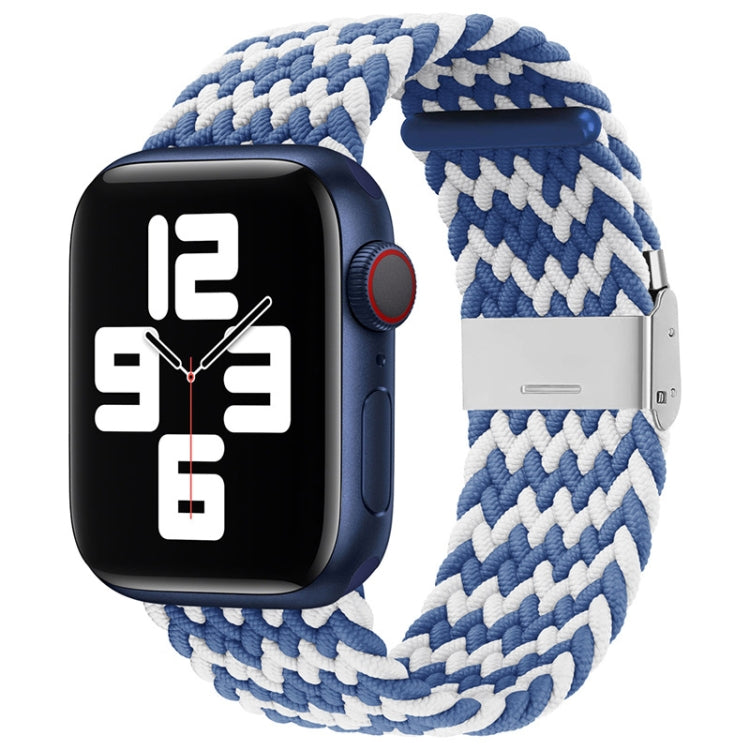 Pulseira Substituta em Nylon Trançado com Uma Fivela para Apple Watch Series, 7 45mm / 6&SE&5&4 44mm / 3&2&1 42mm