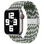 Pulseira Substituta em Nylon Trançado com Uma Fivela para Apple Watch Series, 7 45mm / 6&SE&5&4 44mm / 3&2&1 42mm