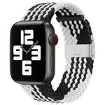 Pulseira Substituta em Nylon Trançado com Uma Fivela para Apple Watch Series, 7 45mm / 6&SE&5&4 44mm / 3&2&1 42mm