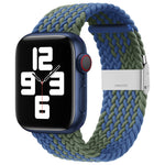 Pulseira Substituta em Nylon Trançado com Uma Fivela para Apple Watch Series, 7 45mm / 6&SE&5&4 44mm / 3&2&1 42mm