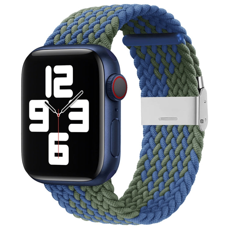 Pulseira Substituta em Nylon Trançado com Uma Fivela para Apple Watch Series, 7 45mm / 6&SE&5&4 44mm / 3&2&1 42mm