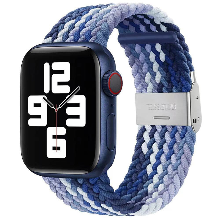Pulseira Substituta em Nylon Trançado com Uma Fivela para Apple Watch Series, 7 45mm / 6&SE&5&4 44mm / 3&2&1 42mm