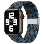 Pulseira Substituta em Nylon Trançado com Uma Fivela para Apple Watch Series, 7 45mm / 6&SE&5&4 44mm / 3&2&1 42mm