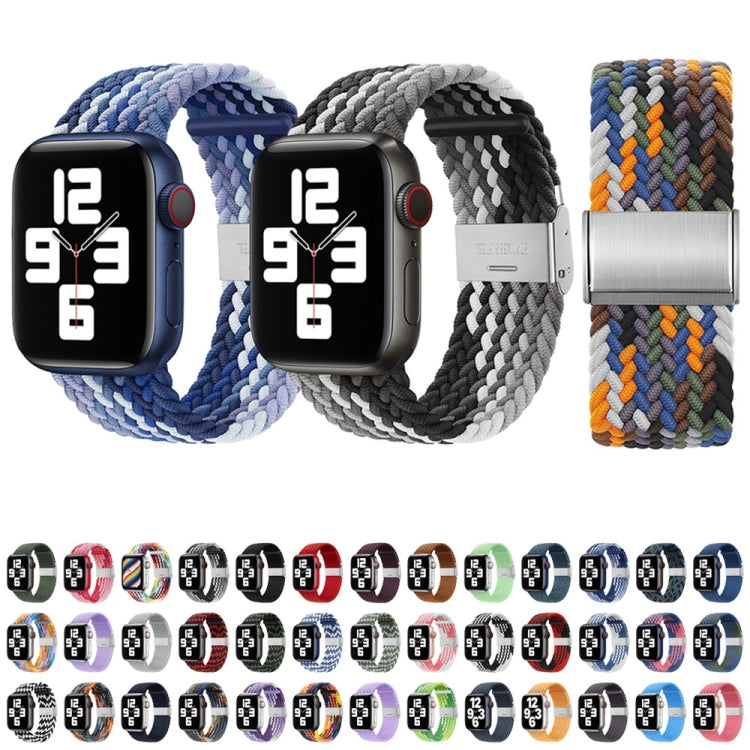 Pulseira Substituta em Nylon Trançado com Uma Fivela para Apple Watch Series, 7 45mm / 6&SE&5&4 44mm / 3&2&1 42mm