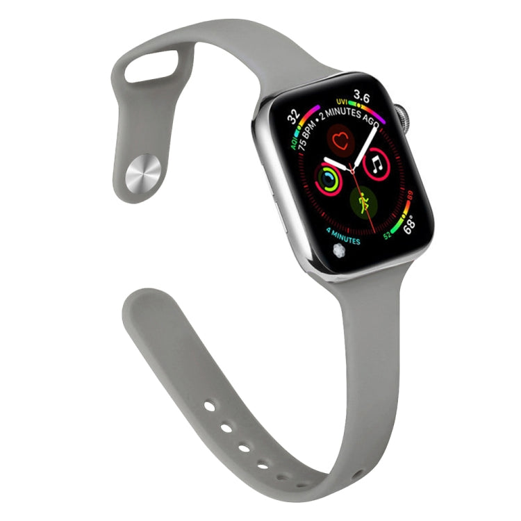 Pulseira de Substituição Slim em Silicone Para Apple Watch Series, 7 45mm / 6&SE&5&4 44mm / 3&2&1 42mm