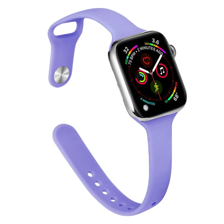 Pulseira de Substituição Slim em Silicone Para Apple Watch Series, 7 45mm / 6&SE&5&4 44mm / 3&2&1 42mm