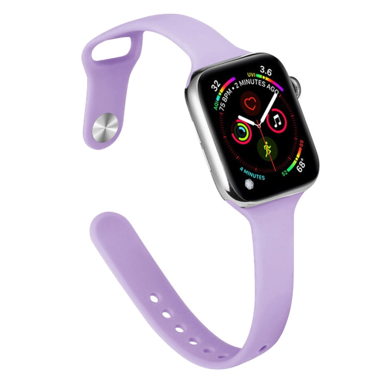 Pulseira de Substituição Slim em Silicone Para Apple Watch Series, 7 45mm / 6&SE&5&4 44mm / 3&2&1 42mm