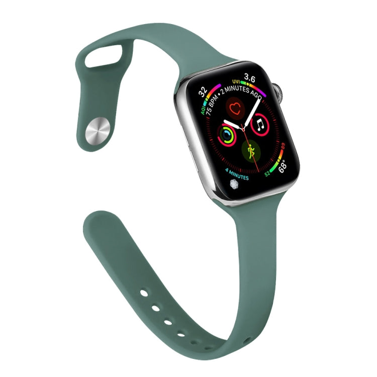 Pulseira de Substituição Slim em Silicone Para Apple Watch Series, 7 45mm / 6&SE&5&4 44mm / 3&2&1 42mm