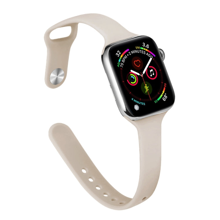 Pulseira de Substituição Slim em Silicone Para Apple Watch Series, 7 45mm / 6&SE&5&4 44mm / 3&2&1 42mm
