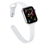 Pulseira de Substituição Slim em Silicone Para Apple Watch Series, 7 45mm / 6&SE&5&4 44mm / 3&2&1 42mm