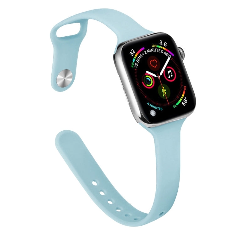 Pulseira de Substituição Slim em Silicone Para Apple Watch Series, 7 45mm / 6&SE&5&4 44mm / 3&2&1 42mm