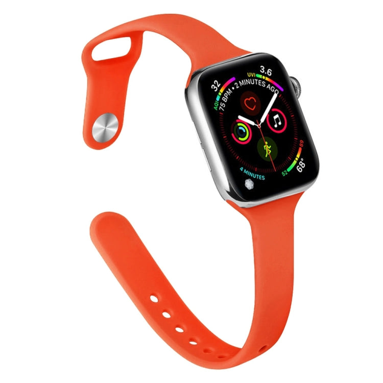 Pulseira de Substituição Slim em Silicone Para Apple Watch Series, 7 45mm / 6&SE&5&4 44mm / 3&2&1 42mm