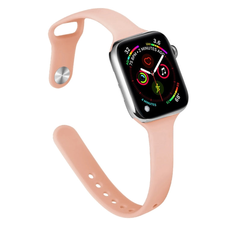 Pulseira de Substituição Slim em Silicone Para Apple Watch Series, 7 45mm / 6&SE&5&4 44mm / 3&2&1 42mm