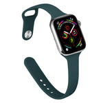 Pulseira de Substituição Slim em Silicone Para Apple Watch Series, 7 45mm / 6&SE&5&4 44mm / 3&2&1 42mm