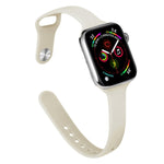 Pulseira de Substituição Slim em Silicone Para Apple Watch Series, 7 45mm / 6&SE&5&4 44mm / 3&2&1 42mm