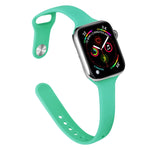 Pulseira de Substituição Slim em Silicone Para Apple Watch Series, 7 45mm / 6&SE&5&4 44mm / 3&2&1 42mm