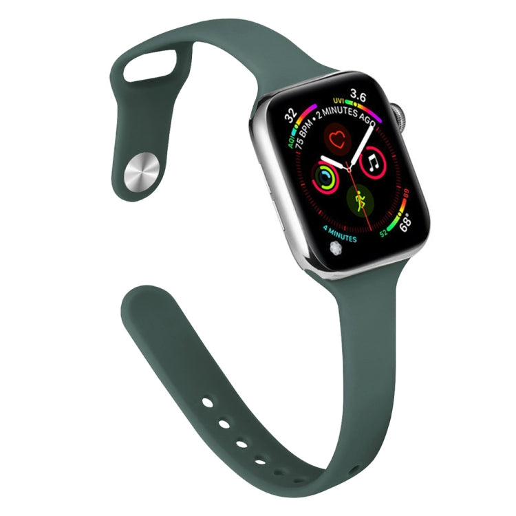 Pulseira de Substituição Slim em Silicone Para Apple Watch Series, 7 45mm / 6&SE&5&4 44mm / 3&2&1 42mm
