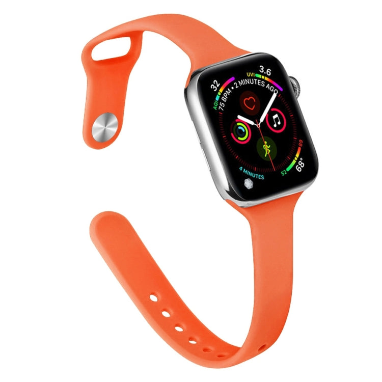 Pulseira de Substituição Slim em Silicone Para Apple Watch Series, 7 45mm / 6&SE&5&4 44mm / 3&2&1 42mm