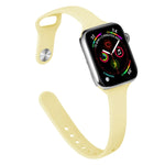 Pulseira de Substituição Slim em Silicone Para Apple Watch Series, 7 45mm / 6&SE&5&4 44mm / 3&2&1 42mm