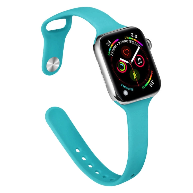 Pulseira de Substituição Slim em Silicone Para Apple Watch Series, 7 45mm / 6&SE&5&4 44mm / 3&2&1 42mm