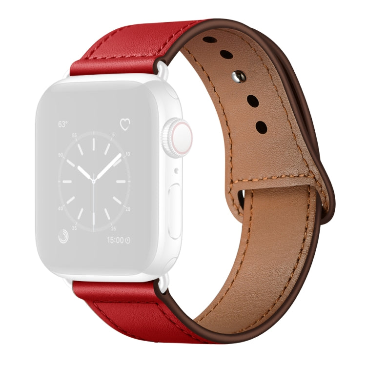 Pulseira Substituta de Couro para Apple Watch Series, 7 45mm / 6&SE&5&4 44mm / 3&2&1 42mm, 7 41mm / 6&SE&5&4 40mm / 3&2&1 38mm
