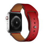 Pulseira Substituta de Couro para Apple Watch Series, 7 45mm / 6&SE&5&4 44mm / 3&2&1 42mm, 7 41mm / 6&SE&5&4 40mm / 3&2&1 38mm