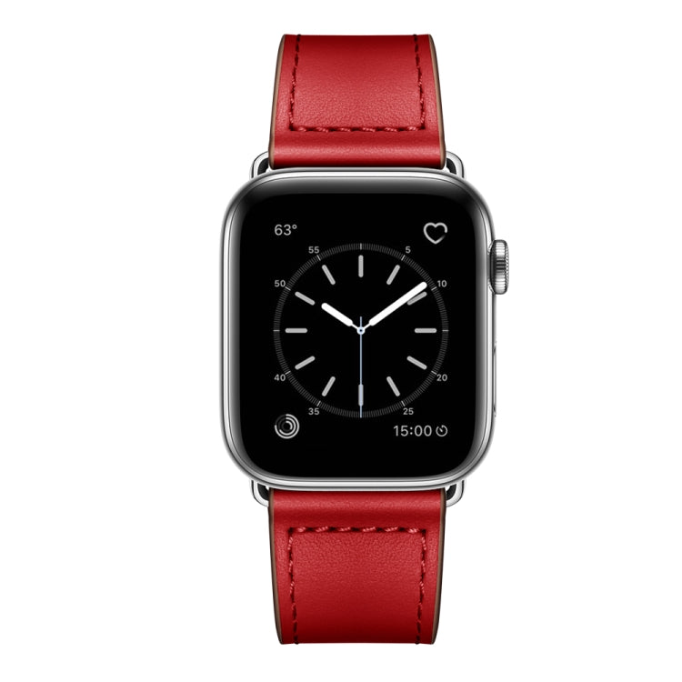 Pulseira Substituta de Couro para Apple Watch Series, 7 45mm / 6&SE&5&4 44mm / 3&2&1 42mm, 7 41mm / 6&SE&5&4 40mm / 3&2&1 38mm