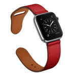 Pulseira Substituta de Couro para Apple Watch Series, 7 45mm / 6&SE&5&4 44mm / 3&2&1 42mm, 7 41mm / 6&SE&5&4 40mm / 3&2&1 38mm