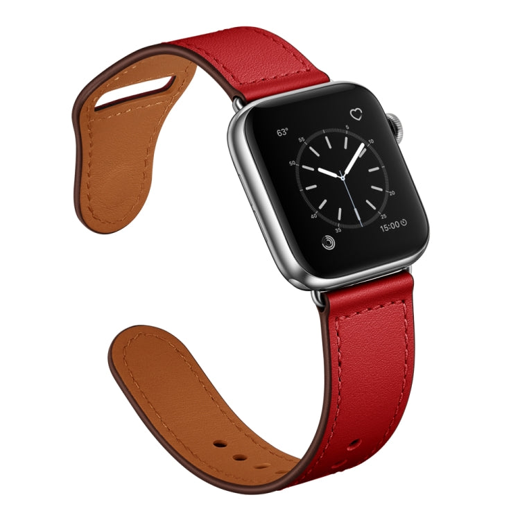 Pulseira Substituta de Couro para Apple Watch Series, 7 45mm / 6&SE&5&4 44mm / 3&2&1 42mm, 7 41mm / 6&SE&5&4 40mm / 3&2&1 38mm
