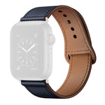 Pulseira Substituta de Couro para Apple Watch Series, 7 45mm / 6&SE&5&4 44mm / 3&2&1 42mm, 7 41mm / 6&SE&5&4 40mm / 3&2&1 38mm