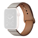 Pulseira Substituta de Couro para Apple Watch Series, 7 45mm / 6&SE&5&4 44mm / 3&2&1 42mm, 7 41mm / 6&SE&5&4 40mm / 3&2&1 38mm