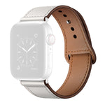 Pulseira Substituta de Couro para Apple Watch Series, 7 45mm / 6&SE&5&4 44mm / 3&2&1 42mm, 7 41mm / 6&SE&5&4 40mm / 3&2&1 38mm