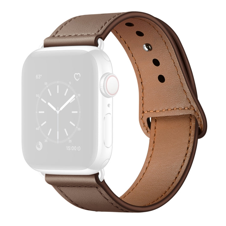 Pulseira Substituta de Couro para Apple Watch Series, 7 45mm / 6&SE&5&4 44mm / 3&2&1 42mm, 7 41mm / 6&SE&5&4 40mm / 3&2&1 38mm